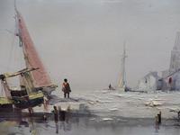 Large oil on canvas seascape listed artist Jorge Aguilar 1970's (7 of 10) Large oil on canvas seascape listed artist Jorge Aguilar 1970's (7 of 10)
