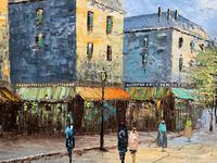 Fine Large Original Vintage Parisian Street Cityscape Impressionist Oil Painting (8 of 11) Fine Large Original Vintage Parisian Street Cityscape Impressionist Oil Painting (8 of 11)
