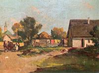 Josef Harencz Farmyard & Horses Landscape Oil Painting (7 of 10) Josef Harencz Farmyard & Horses Landscape Oil Painting (7 of 10)