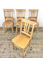 Set of Four Vintage Beech Chapel Chairs (3 of 16) Set of Four Vintage Beech Chapel Chairs (3 of 16)