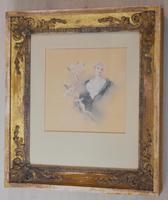 Fine Watercolour of a Lady with Cherubs by Lucius Rossi (2 of 5) Fine Watercolour of a Lady with Cherubs by Lucius Rossi (2 of 5)