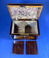 18th Century Kingwood Twin Tea Caddy With Inlay (13 of 16) 18th Century Kingwood Twin Tea Caddy With Inlay (13 of 16)