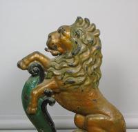 Antique Cast Iron Rampant Lion Doorstop Original Paint (4 of 5) Antique Cast Iron Rampant Lion Doorstop Original Paint (4 of 5)