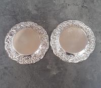 Pair of S Kirk & Son American Sterling Silver Butter Pats (3 of 4) Pair of S Kirk & Son American Sterling Silver Butter Pats (3 of 4)
