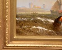 Oil Painting Pair by William Calcott Knell "Fishing Boats of the Dutch Coast" (8 of 9) Oil Painting Pair by William Calcott Knell "Fishing Boats of the Dutch Coast" (8 of 9)