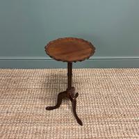 Edwardian Antique Walnut Pie Crust Edge Occasional Table (4 of 6) Edwardian Antique Walnut Pie Crust Edge Occasional Table (4 of 6)