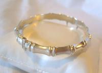 Vintage Sterling Silver Bamboo Bangle 1961 Ornate Silver Bracelet 7 1/4" Length (4 of 11) Vintage Sterling Silver Bamboo Bangle 1961 Ornate Silver Bracelet 7 1/4" Length (4 of 11)