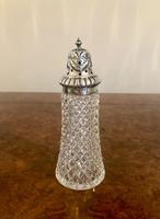 Edward VII Solid Silver & Clear Glass Sugar Caster (3 of 4) Edward VII Solid Silver & Clear Glass Sugar Caster (3 of 4)