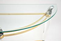 1970’s Vintage Acrylic & Glass Console Table (4 of 9) 1970’s Vintage Acrylic & Glass Console Table (4 of 9)