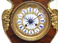 Antique French Burr Walnut & Ormolu 8-Day Mantel Clock Rococo Boulle Case Segment Dial (5 of 11) Antique French Burr Walnut & Ormolu 8-Day Mantel Clock Rococo Boulle Case Segment Dial (5 of 11)