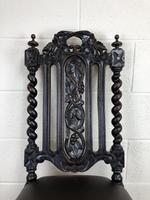 Antique 19th Century Carved Chair with Leather Seat (M-193) (9 of 14) Antique 19th Century Carved Chair with Leather Seat (M-193) (9 of 14)