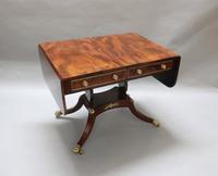Regency Figured Mahogany Sofa Table (5 of 11) Regency Figured Mahogany Sofa Table (5 of 11)