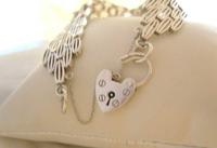 Vintage Sterling Silver Gate Bracelet 1975 Chunky Heart Padlock 7 1/2" Length 35 Grams (5 of 10) Vintage Sterling Silver Gate Bracelet 1975 Chunky Heart Padlock 7 1/2" Length 35 Grams (5 of 10)