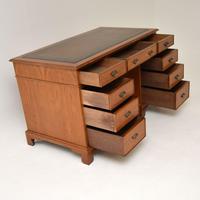 Antique Victorian Walnut Pedestal Desk (6 of 11) Antique Victorian Walnut Pedestal Desk (6 of 11)