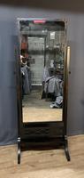 Black Lacquered Chinoiserie Edwardian Cheval Dressing Mirror (4 of 12) Black Lacquered Chinoiserie Edwardian Cheval Dressing Mirror (4 of 12)