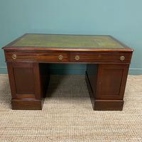 Large Victorian Mahogany Antique Partners Desk (10 of 10) Large Victorian Mahogany Antique Partners Desk (10 of 10)