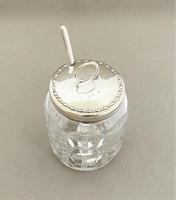 Superb Silver & Cut Glass Preserve Pot & Spoon (3 of 7) Superb Silver & Cut Glass Preserve Pot & Spoon (3 of 7)