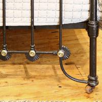 Late Victorian Cast Iron Antique Bed in Black (8 of 8) Late Victorian Cast Iron Antique Bed in Black (8 of 8)