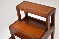Antique Mahogany & Leather Folding Library Steps / Coffee Table (11 of 11) Antique Mahogany & Leather Folding Library Steps / Coffee Table (11 of 11)