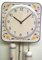 Rare Kitch Ceramic Pot Clock – Weight Driven 1950s Kitchen Striking Wall Clock (5 of 10) Rare Kitch Ceramic Pot Clock – Weight Driven 1950s Kitchen Striking Wall Clock (5 of 10)