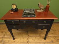 Antique Black Painted Writing Table Desk with Drawers, Gothic Shabby Chic (5 of 12) Antique Black Painted Writing Table Desk with Drawers, Gothic Shabby Chic (5 of 12)