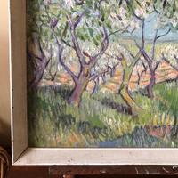 Impressionist Artist Gaussen - Oil on Board - Olive Trees c.1945 (4 of 9) Impressionist Artist Gaussen - Oil on Board - Olive Trees c.1945 (4 of 9)