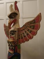 20th Century Native American Painted Totem Pole (6 of 7) 20th Century Native American Painted Totem Pole (6 of 7)