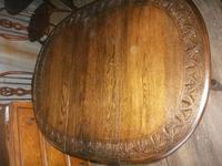 Carved Oak Gateleg Barley Twist Dining Table (3 of 5) Carved Oak Gateleg Barley Twist Dining Table (3 of 5)