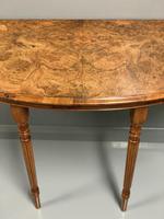 19th Century Burr Walnut Demi lune Console Table (2 of 6) 19th Century Burr Walnut Demi lune Console Table (2 of 6)