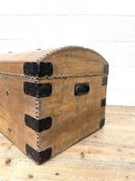 Rustic Antique Pine Dome Top Trunk (2 of 9) Rustic Antique Pine Dome Top Trunk (2 of 9)