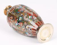 Oriental, Chinese / Japanese Exceptional Silver Metal Cloisonne Vase (12 of 25) Oriental, Chinese / Japanese Exceptional Silver Metal Cloisonne Vase (12 of 25)