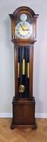 English Quarter Chiming Oak Grandfather Longcase by Enfield