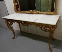 19th Century French Marble Top Gilt Centre Table & Matching Wall Mirror (5 of 11) 19th Century French Marble Top Gilt Centre Table & Matching Wall Mirror (5 of 11)