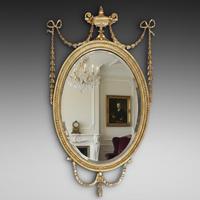 Late Victorian Adam Revival Giltwood Wall Mirror (1 of 5)