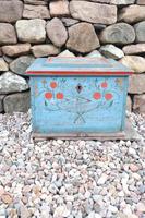 Swedish 'folk art' original blue paint box from hälsingland region, 1847. (7 of 26) Swedish 'folk art' original blue paint box from hälsingland region, 1847. (7 of 26)