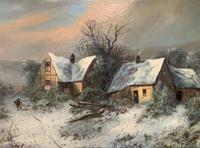 Very Large Outstanding 19th Century British Winter Snow-capped Landscape Oil Painting (3 of 13) Very Large Outstanding 19th Century British Winter Snow-capped Landscape Oil Painting (3 of 13)