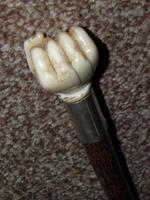 Antique kendall hallmarked 1925 silver walking/dress cane w/carved fist handle (2 of 9) Antique kendall hallmarked 1925 silver walking/dress cane w/carved fist handle (2 of 9)