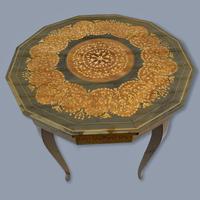 Italian Dodecagon Marquetry Musical Side Table (6 of 8) Italian Dodecagon Marquetry Musical Side Table (6 of 8)