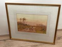 Watercolour "Returning Home" Shepherd Droving Flock Sheep by George Barker (29 of 31) Watercolour "Returning Home" Shepherd Droving Flock Sheep by George Barker (29 of 31)