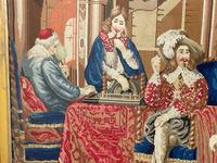 Large Artwork Gilt Gesso Framed 19th Century Tapestry French Royal Court "Playing Chess" (18 of 44) Large Artwork Gilt Gesso Framed 19th Century Tapestry French Royal Court "Playing Chess" (18 of 44)