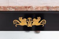 19th Century French Ebonised Console Table with Marble Top (2 of 6) 19th Century French Ebonised Console Table with Marble Top (2 of 6)