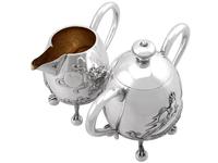 Chinese Export Silver Three Piece Tea Service - Antique c.1920 (9 of 15) Chinese Export Silver Three Piece Tea Service - Antique c.1920 (9 of 15)