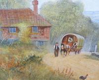 Large oil on canvas English countryside view Listed artist Richard Temple (Free shipping to Mainland England) (10 of 10) Large oil on canvas English countryside view Listed artist Richard Temple (Free shipping to Mainland England) (10 of 10)