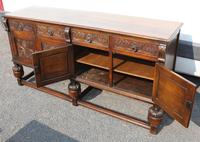1960s Large Oak 4 x Drawer Sideboard - Well Carved (3 of 6) 1960s Large Oak 4 x Drawer Sideboard - Well Carved (3 of 6)