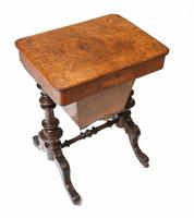 Victorian Sewing Table Antique Burr Walnut 1860 Side Tables (2 of 11) Victorian Sewing Table Antique Burr Walnut 1860 Side Tables (2 of 11)
