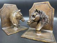 Pair of Bronze Horse Head Bookends (4 of 5) Pair of Bronze Horse Head Bookends (4 of 5)