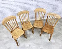 Set of 4 Golden Coloured Lathback Kitchen Chairs (3 of 5) Set of 4 Golden Coloured Lathback Kitchen Chairs (3 of 5)