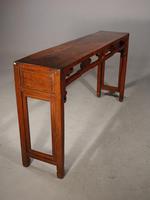 A Slender Late 19th Oriental Elm Hall Table (5 of 6) A Slender Late 19th Oriental Elm Hall Table (5 of 6)