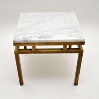 Vintage Italian Solid Brass & Marble Coffee / Side Table (4 of 7) Vintage Italian Solid Brass & Marble Coffee / Side Table (4 of 7)
