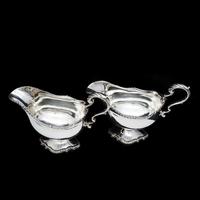 Pair of Georgian Solid Silver Pedestal Sauce Boats - William Collins 1774 (16 of 24) Pair of Georgian Solid Silver Pedestal Sauce Boats - William Collins 1774 (16 of 24)